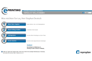 ePrinting Druckaufträge Portal