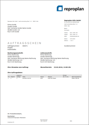 ePrinting PDF Dokument Lieferschein